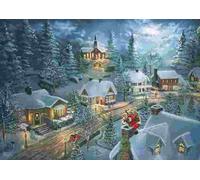 Schmidt - Puzzle Thomas Kinkade: La notte silenziosa di Babbo Natale - 1000 Pezzi