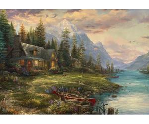Schmidt - Puzzle Thomas Kinkade: Un'uscita per la festa del papà - 1000 Pezzi