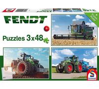 schmidt puzzle trattori fendt 3×48 pezzi