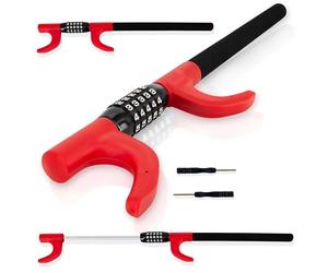 SCHMIDT security tools LS-1000 - Antifurto Auto Blocca Sterzo Automobile extra lungo per Camper, Auto, Camion e Veicoli Commerciali