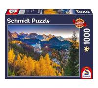 Schmidt SMT57390 Puzzle da 1000 Pezzi - Neuschwanstein in Autunno