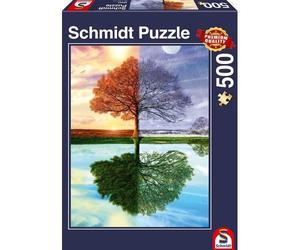 Schmidt SMT58223 Puzzle da 500 Pezzi - L'Albero delle Quattro Stagioni