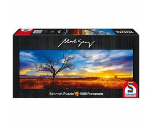 Schmidt SMT59287 Puzzle da 1000 Pezzi Panorama - Mark Gray: Desert Oak al Tramon