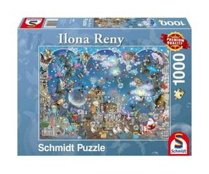 Schmidt SMT59947 Puzzle da 1000 Pezzi - Ilona Reny: Il Cielo Azzurro di Natale