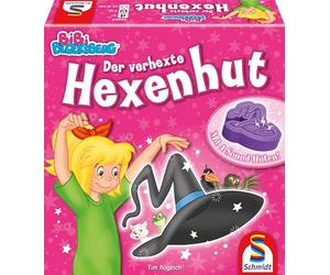 Schmidt Spiele 40658 Bibi Blocksberg, cappello da strega, memo e gioco d'azione, gioco da ragazzi