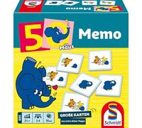 Schmidt Spiele-Il Mouse 40664 Il Topo Elefante memo, 50° Compleanno, Gioco per Bambini, Multicolore