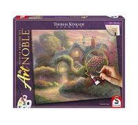 Schmidt Spiele 46165 My ArtNoble, Thomas Kinkade, Rosebud Cottage, kit per pittura, arti e mestieri