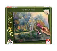 Schmidt Spiele 46167 My ArtNoble, Thomas Kinkade, Lamplight Manor, kit di pittura, arti e mestieri