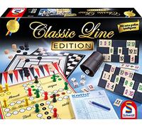 Schmidt Spiele-l'Uomo Non Ti arrabbia, Kniffel, MyRummy Collezione di Giochi 49196, Classic Line Edition, Multicolore, Medium