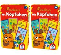 Schmidt Spiele 51255 - Gioco in Scatola Die Maus, mit Köpfchen [Lingua Tedesca] (Confezione da 2)