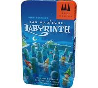 Hans im Glück-Il Labirinto Magico, Tre maghi Gioco di Viaggio in Scatola di Metallo, 51401