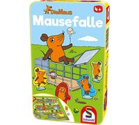 Schmidt Spiele 51405 Die Maus, Mausefalle, Bring Mich mit Spiel in der Metalldose Sendung 51405-Trappola per Topi in Scatola di Metallo, Gioco da Viaggio, Colore Verde, s