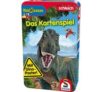 Schmidt Spiele 51450 Schleich Dinosaurs, Viaggio, con Gioco in Scatola di Metallo, Multicolore, Large