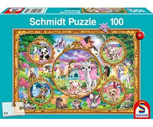 Schmidt Spiele 56371 Animal Club - Puzzle da 100 pezzi