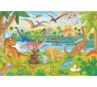 Schmidt Puzzle Dinosauri 60 pezzi per bambini con libro (Lingua non garantita) Multicolore 56411