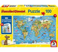 Schmidt Spiele- Puzzle da 100 Pezzi per Bambini con Libro di conoscenze (Lingua Italiana Non Garantita), Multicolore, 56412