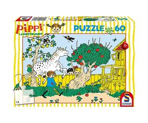 Schmidt Spiele 56446 Pippi Calzelunghe, La Ragazza più Forte del Mondo, Puzzle per Bambini da 60 Pezzi
