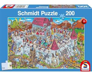 Schmidt Spiele 56453 Veduta del castello dei cavalieri, puzzle per bambini da 200 pezzi
