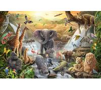 Schmidt - Puzzle Animali in Africa - 40-99 Pezzi