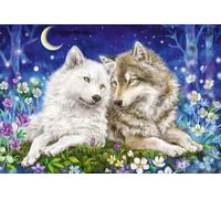 Schmidt Spiele 56469 Teneri amici del lupo, puzzle per bambini da 200 pezzi