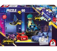 Schmidt Spiele 56487 Batwheels, Bam, Batwing, Bibi, Buff e Redbird in The Bathhöle, Puzzle per Bambini, 60 Pezzi, Tinta Unita, Multicolore
