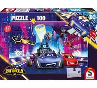 Schmidt Spiele 56489 Batwheels, Turbogload Action in Gotham City, 100 puzzle per bambini, multicolore