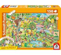 Schmidt Spiele 56531 Gioco, divertimento e protezione dell'ambiente, puzzle per bambini da 150 pezzi in cartone erba, Multicolore