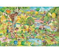Schmidt Spiele Puzzle 56531 – Buon gioco, pianeta felice – 150 pezzi cartone erba Multicolore