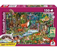 Schmidt - Puzzle Animali nelle foreste d'Europa - 150 Pezzi
