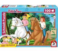Schmidt Spiele 56543 Bibi & Tina, giro estivo, puzzle per bambini da 100 pezzi in cartone d'erba, Multicolore