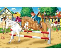 Schmidt Spiele 56570 Bibi & Tina, torneo d'equitazione nel Martinshof, puzzle per bambini, 200 pezzi
