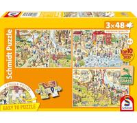 Schmidt - Puzzle 3x48 Gita allo zoo - 40-99 Pezzi