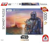 Schmidt Spiele 57377 Thomas Kinkade, Lucas Film, The Mandalorian, A New Direction, Puzzle da 1000 pezzi