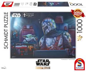 Schmidt Spiele 57378 Thomas Kinkade, Lucas Film, The Mandalorian, Two for the Road, Puzzle da 1000 pezzi