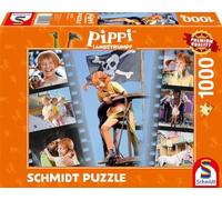 Schmidt Spiele 57573 Pippi Calzelunghe, Sii sfacciato, selvaggio e meraviglioso, puzzle da 1000 pezzi, Multicolore, normale