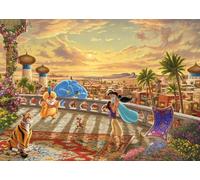 Schmidt - Puzzle Kinkade: Disney Dreams Collection: Jasmine che balla al sole del deserto, Aladdin - 1000 Pezzi