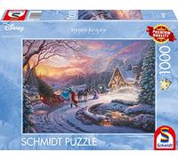 Schmidt - Puzzle Kinkade: Disney Dreams Collection: Cenerentola porta a casa l'albero - 1000 Pezzi