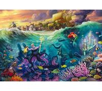 Schmidt Spiele 58041 Disney, La Sirenetta-Ursula, Thomas Kinkade, 1000 Pezzi Puzzle