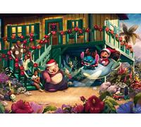 Schmidt - Puzzle Thomas Kinkade: Collezione Disney Dreams - Natale Aloha di Lilo e Stitch - 1000 Pezzi