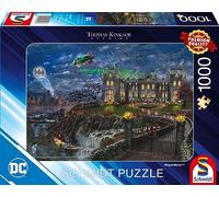 Schmidt Spiele Batman Thomas Kinkade 58427-Puzzle da 1000 pezzi, con avvertitore DC, Wayne Manor, Multicolore, 58427