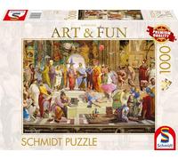 Schmidt Spiele 58526 Markus Binz, La scuola di Atene 2024, puzzle da 1000 pezzi, Multicolore