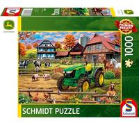 Puzzle Schmidt John Deere Trattore a Fattoria 1000 Pezzi