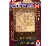Schmidt Spiele 58551 58551 58551 - Mr Ringe - Middle Earth - 1000-Piece Jigsaw P