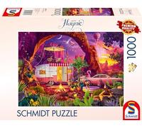 Schmidt Spiele 58574 Jeff Haynie, Campeggio paradiso nel deserto, puzzle da 1000 pezzi, Multicolore