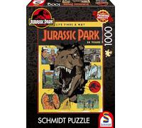 Schmidt Spiele 58580 Jurassic Park, Life Finds a Way, puzzle da 1000 pezzi, Multicolore