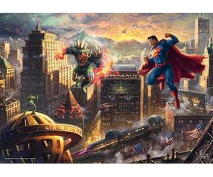 Schmidt Spiele 58591 Superman, l'Uomo d'Acciaio, Thomas Kinkade, 1000 Stück Puzzle
