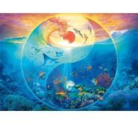 Schmidt Spiele 58594 Yin & Yang, nel Regno degli Animali marini, Silvia Christoph, Puzzle da 1000 Pezzi