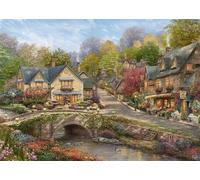 Schmidt Spiele 58629 Sommer in Cobblestone Village, Thomas Kinkade, 2000 Stück Puzzle