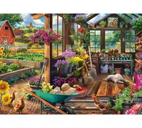 Schmidt Spiele 58632 Casetta da Giardino, Jeff Hayne, Puzzle da 1000 Pezzi
