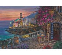 Schmidt Spiele 58648 Limoncelli Atrani, Robert Finale, Puzzle da 1000 pezzi fatto di Erba